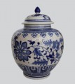 208910 Urn steen wit blauw 3 liter 800